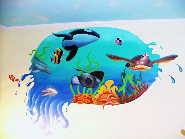 Big splash mural