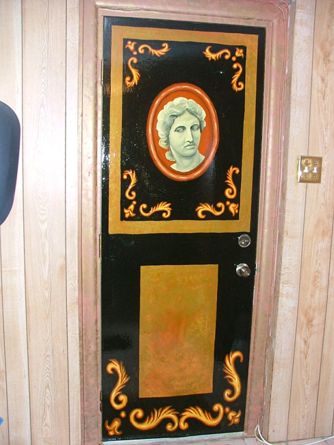 Roman doors mural
