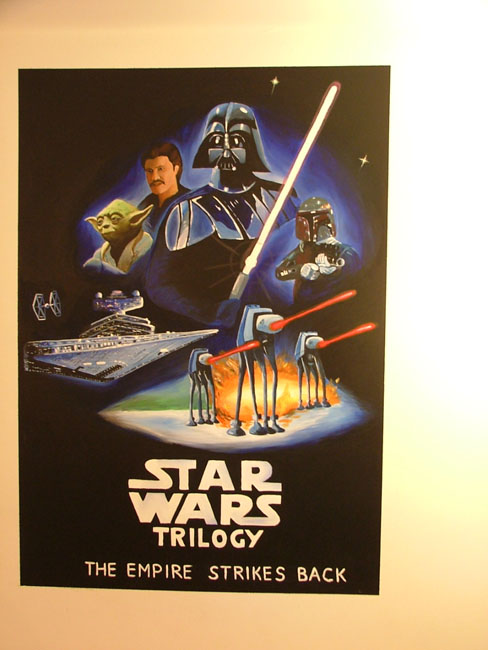 Star Wars mural , after