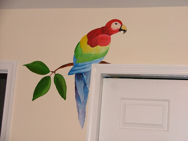 Zoo animals mural 2
