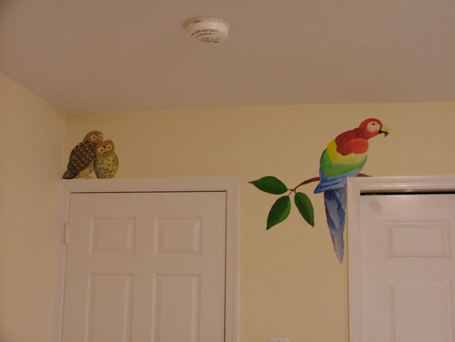 Zoo animals mural 4