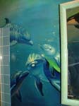 Dolphin's bathroom mural 1
